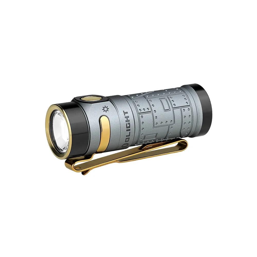 Olight Baton 4 Premium 1300 Lumen Rechargeable EDC Flashlight w/ Charging Case - Fighter Pilot