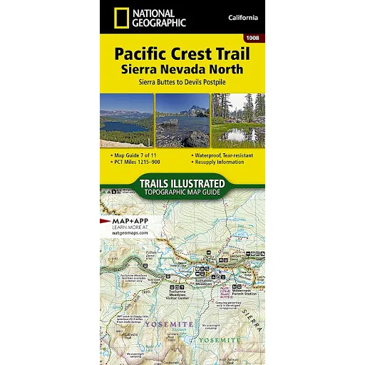 Pacific Crest Trail: Sierra Nevada North Map [Sierra Buttes to Devil's Postpile]