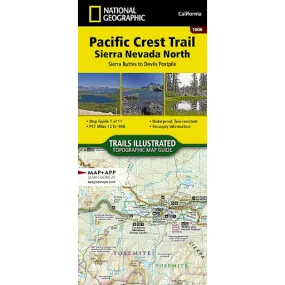 Pacific Crest Trail: Sierra Nevada North Map [Sierra Buttes to Devil's Postpile]
