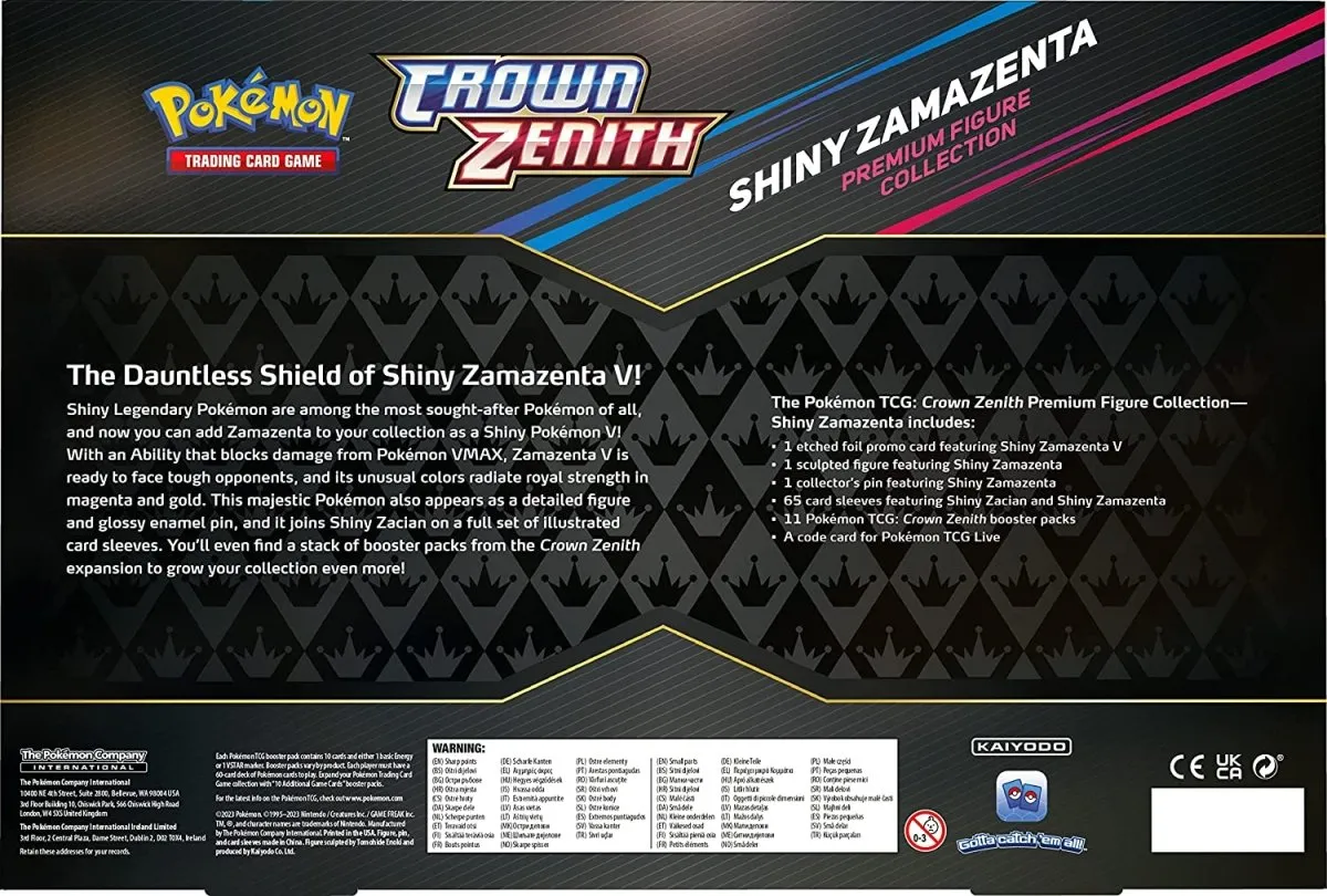 Pokémon TCG: Crown Zenith - Shiny Zamazenta Premium Figure Collection