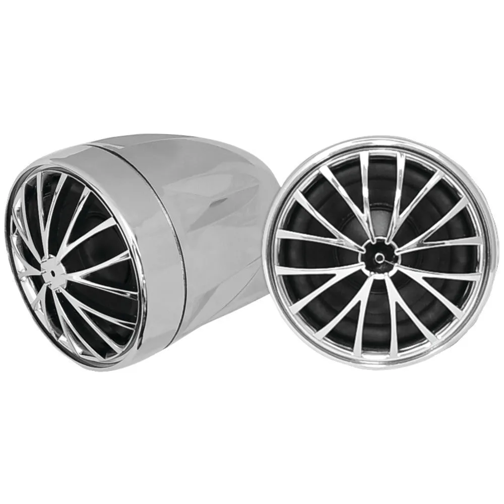 PYLE PLMCS32 400-Watt Mounted Motorcycle/ATV/Snowmobile Dual-Handlebar Powered Weatherproof 2.25 Speakers