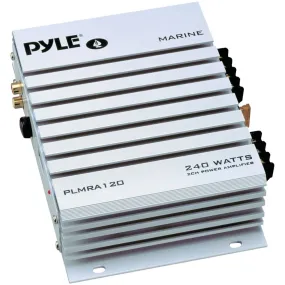 PYLE PLMRA120 Hydra Series Waterproof Marine Class AB Amp (240 Watts, 2-Channels)