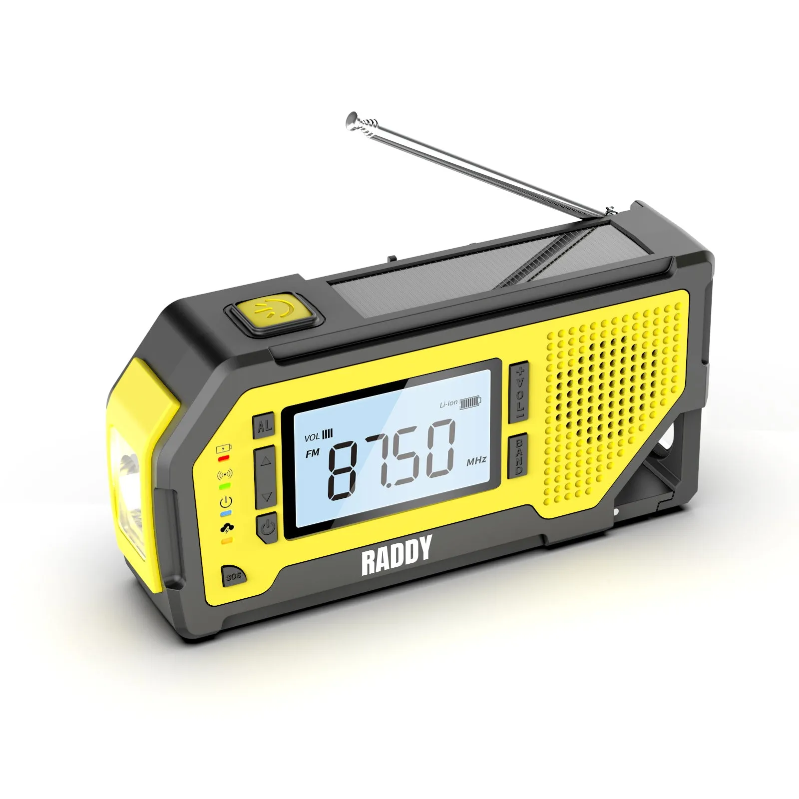 Raddy NW3 Emergency Weather Radio | NOAA Alert | Hand Crank Solar Power [DISCONTINUED]
