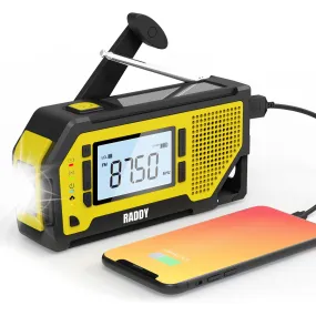 Raddy NW3 Emergency Weather Radio | NOAA Alert | Hand Crank Solar Power [DISCONTINUED]