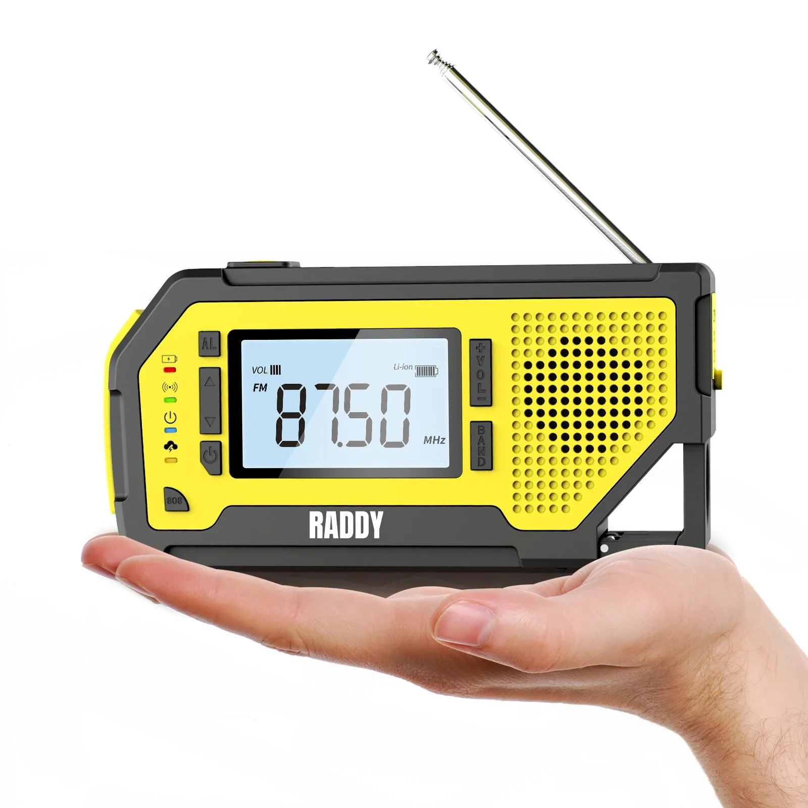 Raddy NW3 Emergency Weather Radio | NOAA Alert | Hand Crank Solar Power [DISCONTINUED]