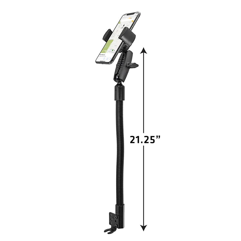 RoadVise® Heavy-Duty Seat Rail or Floor Phone Mount