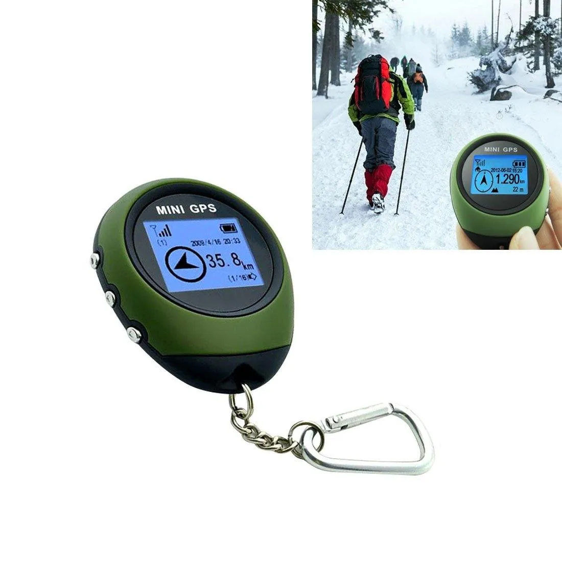 Simple Keychain GPS Tracker 3.7V for Outdoor Travel/Climbing