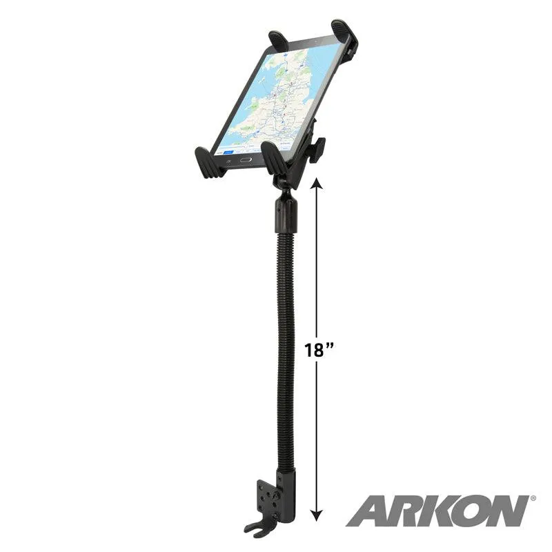 Slim-Grip® Tablet Holder with Seat Rail Mount and 18" Bendable Arm