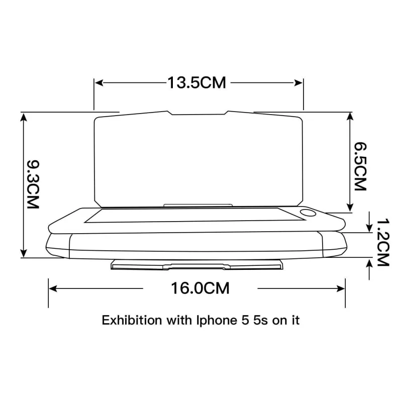 Smartphone heads up display GPS navigation