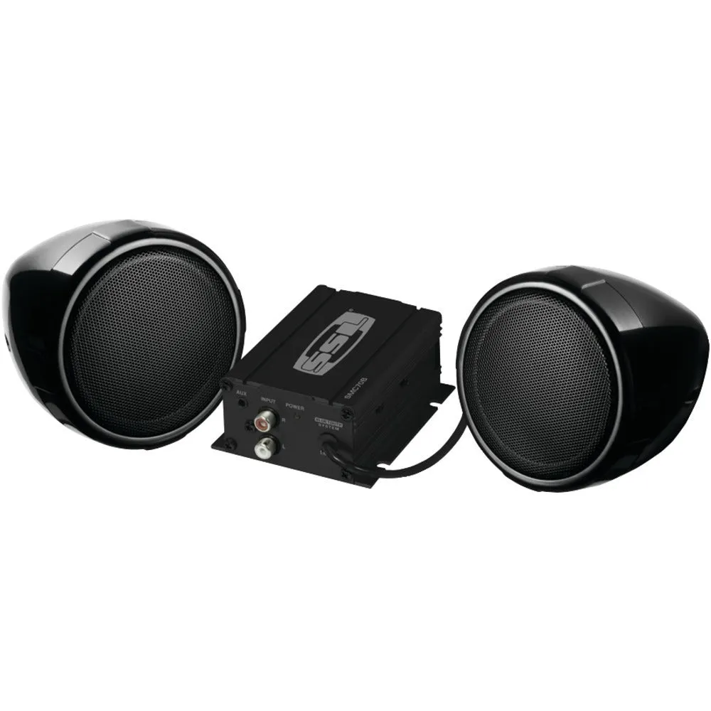 SOUNDSTORM SMC70B Motorcycle/UTV 600-Watt Amp & Speaker System (With Bluetooth(R))