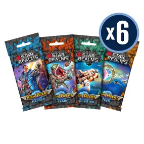 Star Realms High Alert Display 6 Each of 4 Packs