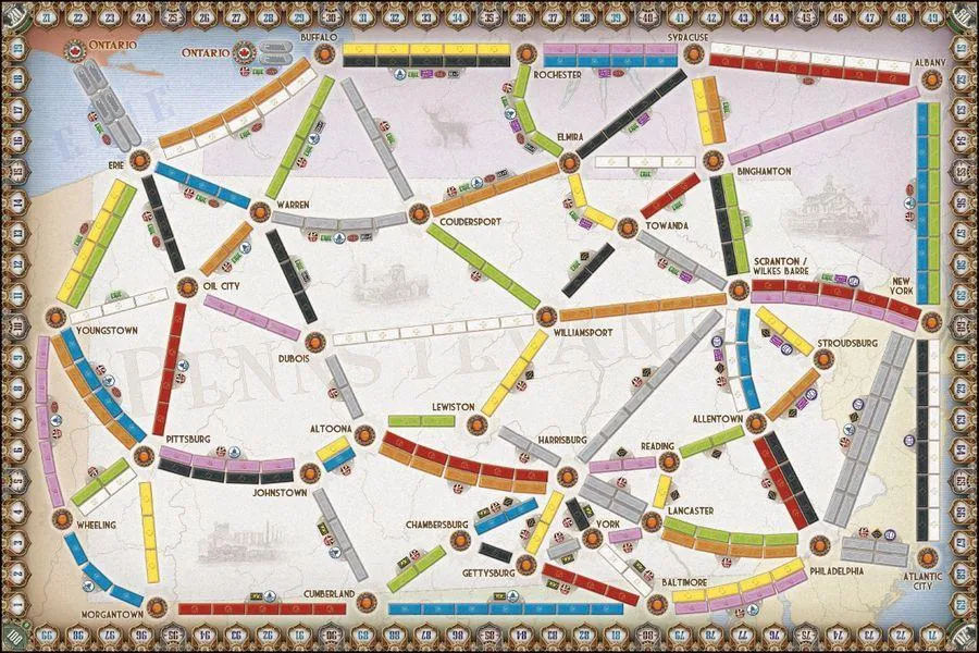 Ticket to Ride Map Collection: Volume 5 – United Kingdom & Pennsylvania