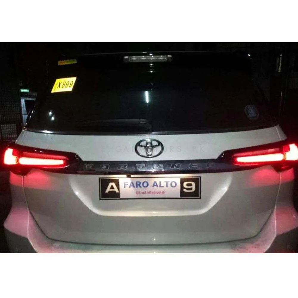 Toyota Fortuner V1 Lexus Sequential Back lamps Light - Model 2016-2021 - Fortuner LX570