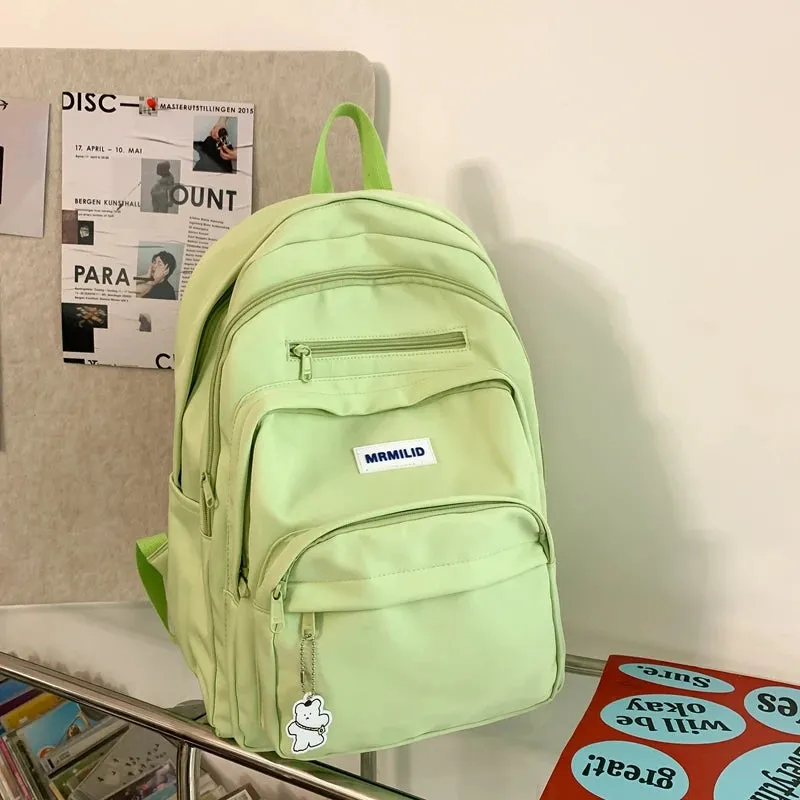 UAKISS  - New Spring Summer All-match Commuter Pack Multi-function Zipper Design Travel Student Leisure Backpack Large Capacity Bags