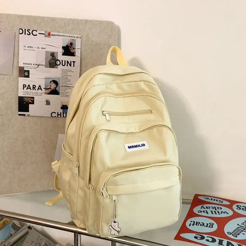 UAKISS  - New Spring Summer All-match Commuter Pack Multi-function Zipper Design Travel Student Leisure Backpack Large Capacity Bags