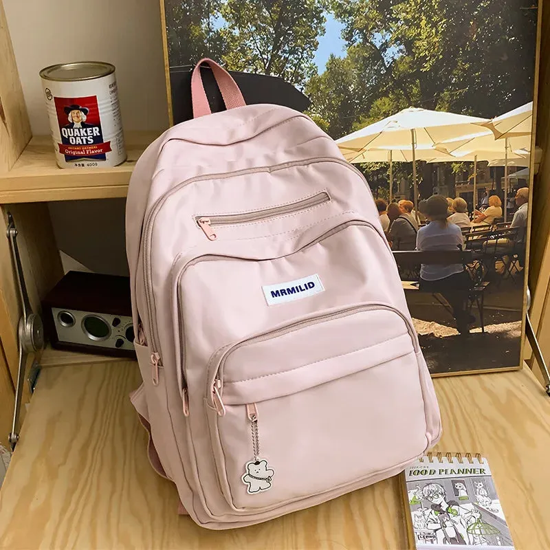 UAKISS  - New Spring Summer All-match Commuter Pack Multi-function Zipper Design Travel Student Leisure Backpack Large Capacity Bags