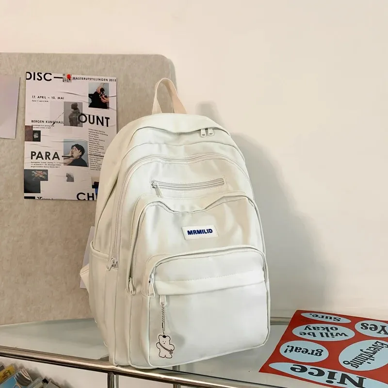 UAKISS  - New Spring Summer All-match Commuter Pack Multi-function Zipper Design Travel Student Leisure Backpack Large Capacity Bags