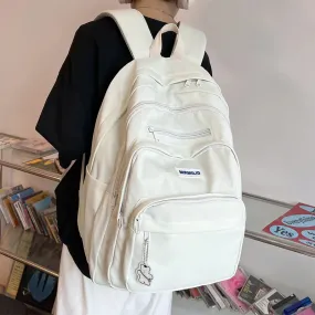 UAKISS  - New Spring Summer All-match Commuter Pack Multi-function Zipper Design Travel Student Leisure Backpack Large Capacity Bags