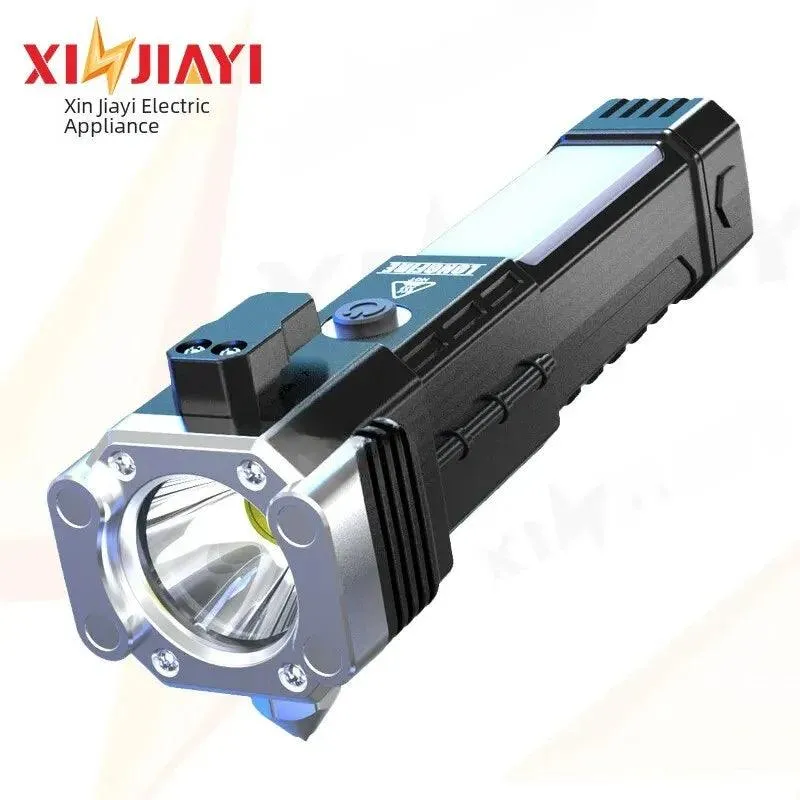 Ultimate Outdoor Flashlight Torch: Bright, Multi-functional & USB Rechargeable