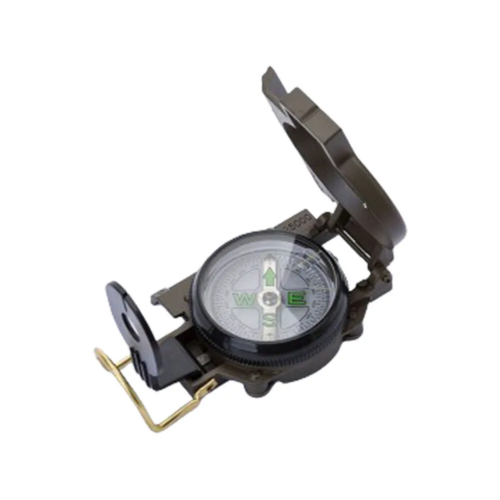 US 1-2 Pack Metal Pocket Army Style Compass Military Outdoor Adjustable luminous