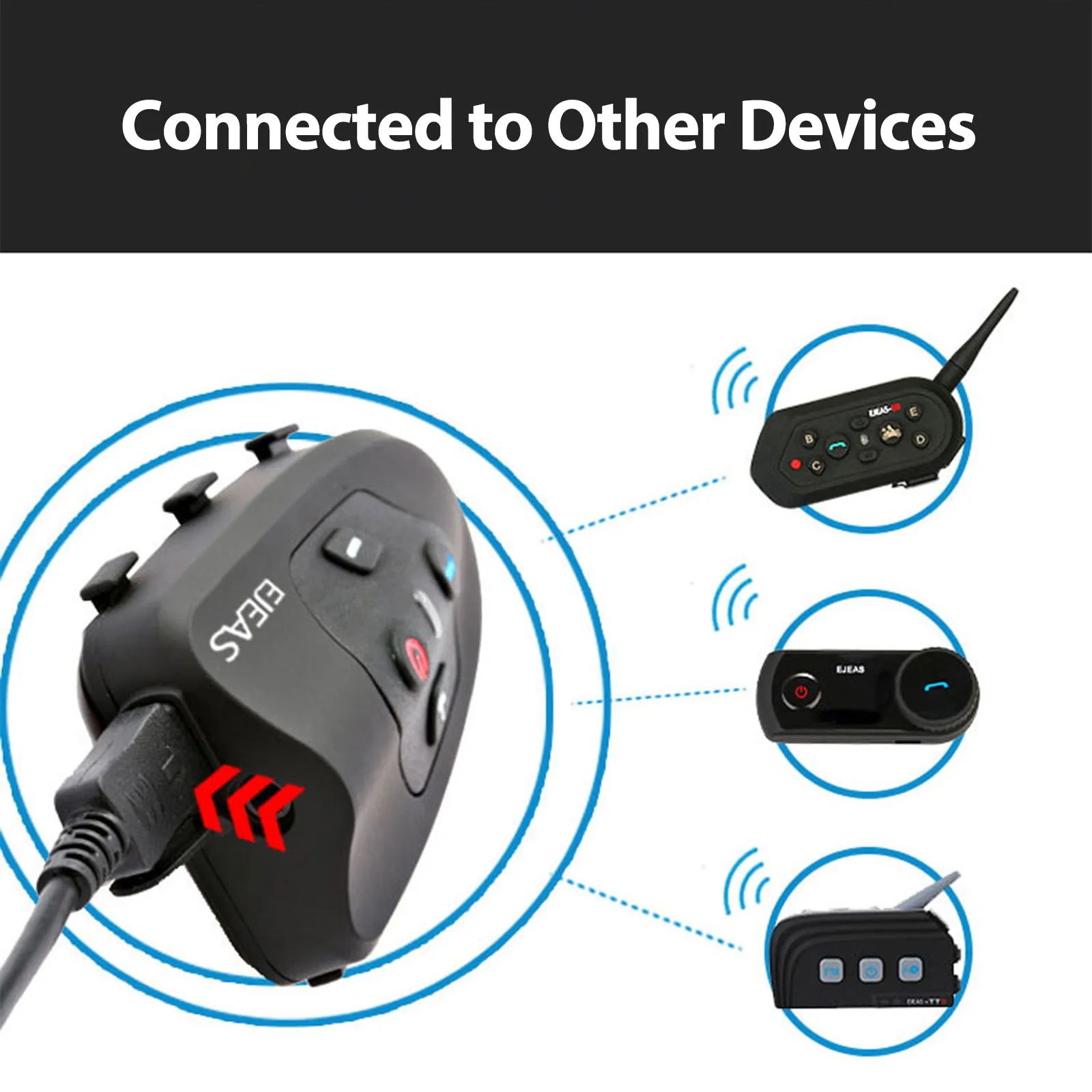V9 Bluetooth Interphone Motorcycle Helmet Intercom [DISCONTINUED]