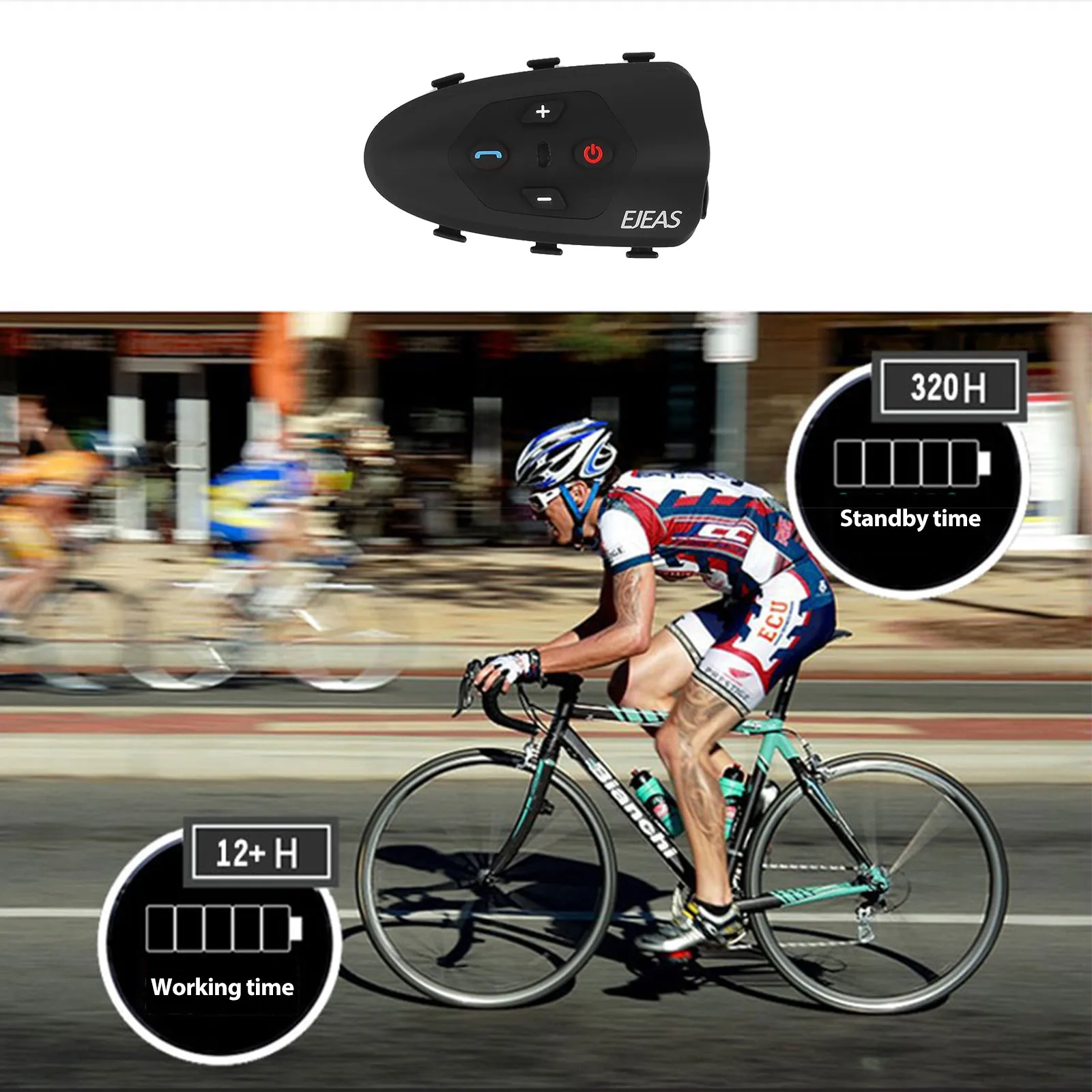 V9 Bluetooth Interphone Motorcycle Helmet Intercom [DISCONTINUED]