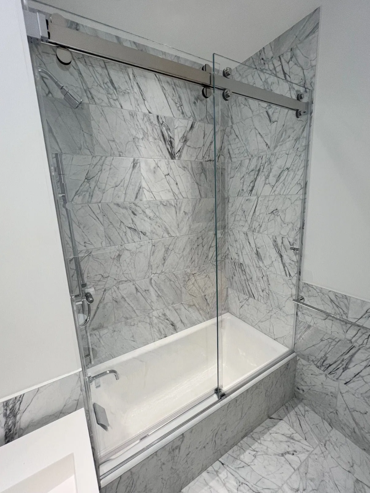 Vista Series Frameless Sliding Shower Door Kit