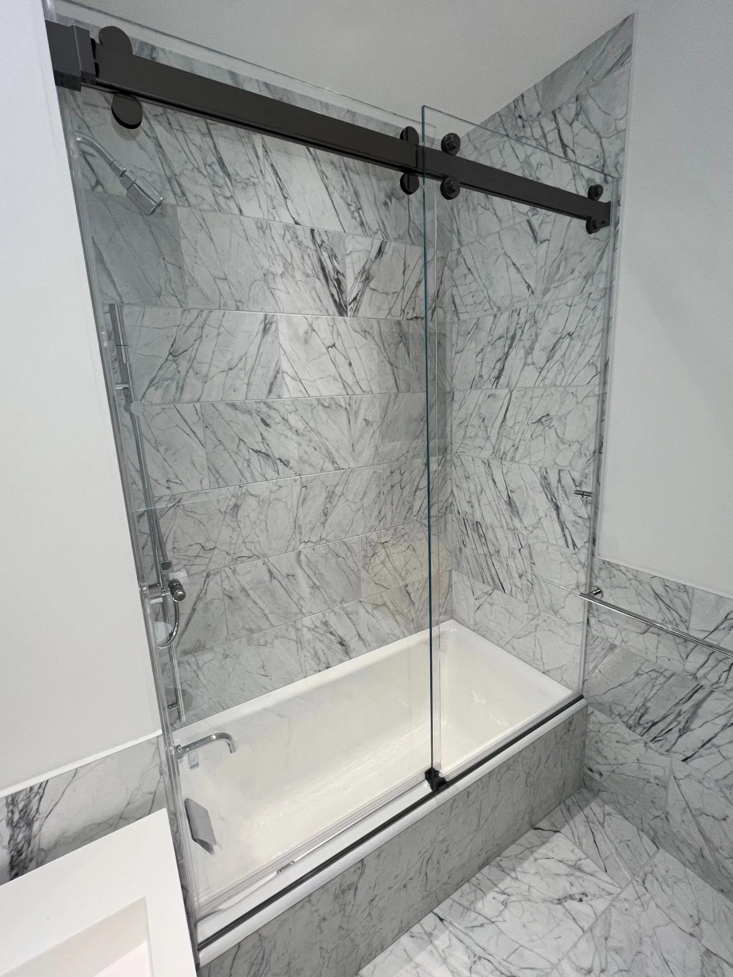Vista Series Frameless Sliding Shower Door Kit