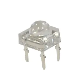 Yellow Super Flux 5mm Water Clear LED - 80° - 1250mCd