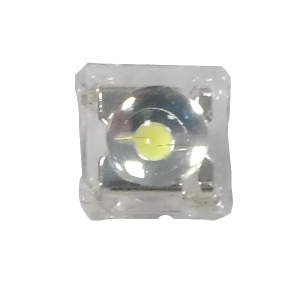 Yellow Super Flux 5mm Water Clear LED - 80° - 1250mCd